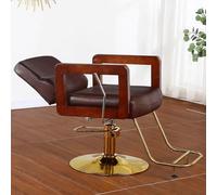 PA-DABAOO Fauteuil De Coiffure Inclinable, Pivotant À 360 Degrés, Pompe Hydraulique Robuste, Hauteur Réglable De 86 À 93 Cm, Fauteuil De Shampoing Professionnel,Marron