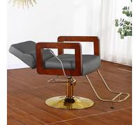 PA-DABAOO Fauteuil De Coiffure Inclinable, Pivotant À 360 Degrés, Pompe Hydraulique Robuste, Hauteur Réglable De 86 À 93 Cm, Fauteuil De Shampoing Professionnel,Gris