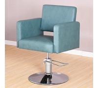 PA-DABAOO Fauteuil De Coiffure Moderne Avec Pompe Hydraulique, Pivotant À 360°, Multifonction, Hauteur Réglable, Pour Salon De Coiffure, Spa Et Maison,Vert