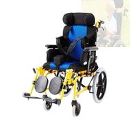 PA-DABAOO Fauteuil Roulant Ergonomique Pour Enfant, Fauteuil Roulant Multifonctionnel Pour Enfants Handicapés, Fauteuils Roulants Manuels Pour Paralysie Cérébrale Avec Table,Standard