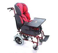 PA-DABAOO Fauteuil Roulant Pour Enfants Atteints De Paralysie Cérébrale, Fauteuils Roulants Pliants En Alliage D'aluminium À Dossier Haut, Fauteuil Roulant Manuel Moderne Et
