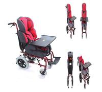 PA-DABAOO Fauteuils Roulants Pour Enfants De 0 À 6 Ans, Fauteuil Roulant Entièrement Inclinable Pour Paralysie Cérébrale, Fauteuil Roulant De Transport Avec Cadre En Alliage