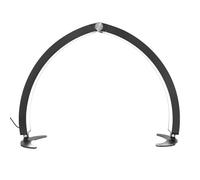 PA-DABAOO Lampe De Bureau À Ongles Demi-Lune, Lampe De Manucure LED Pliable, Lampes À Arc Portables À Intensité Variable avec Télécommande, Lumière De Remplissage Multifonctionnell,Noir