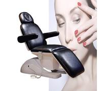 PA-DABAOO Lit/Fauteuil De Beauté Du Visage Entièrement Électrique Avec 3 Moteurs, Table De Massage Tout Usage Pour Spa Avec Télécommande, Table De Tatouage Avec Pédales,Noir