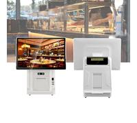 PA-DABAOO Moniteur De Caisse Enregistreuse Tout-En-Un, Écran Tactile De 15,6 Pouces, Caisse Enregistreuse Professionnelle Pour Restaurant, Système De Point De Vente Pour Petites,Single screen