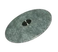 PA-DABAOO Plateau Tournant Rétro en Verre, Plateau en Verre Trempé, Centre De Table Rotatif pour Vos Réceptions, Organisateur De Plateau Tournant Robuste,100cm/39.37in