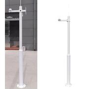 PA-DABAOO Poteau De Caméra De Sécurité Extérieur, Poteau De Caméra De Surveillance Universel en Métal, Poteau Autoportant De 6 À 11 Pieds avec Supports,B 2.5m/8.2ft