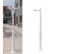 PA-DABAOO Poteaux De Caméra De Sécurité pour L'extérieur, Poteau De Caméra De Surveillance avec Paratonnerre Et Support, Poteau De Surveillance Commercial Amovible,B 4.5m/14.76ft