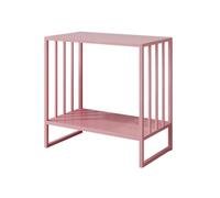 PA-DABAOO Support D'aquarium en Métal, Support Multifonctionnel, Support À Deux Niveaux pour Terrariums De Tortues Et Reptiles, Étagères De Rangement pour Accessoires,Rose