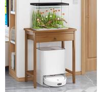 PA-DABAOO Support pour Aquarium avec Tiroirs, Support pour Accessoires, Plateau De Table Adapté Aux Aquariums De Tortues Et De Reptiles, Capacité De 110 LB,76b