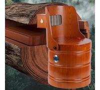 PA-DABAOO Tabouret De Moxibustion Pliable avec Dossier Et Boîte De Combustion, Baril De Moxibustion en Bois, Chaise De Moxibustion Portable, Libérez Vos Mains, Méditation Et Relaxation
