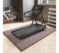 PA-DABAOO Tapis De Course Double Face, Tapis d'exercice Antidérapant, Protection De Sol De 6 Mm D'épaisseur, Tapis De Fitness Multifonctionnel, pour Salle De Sport À Domicile,Marron