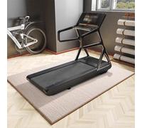 PA-DABAOO Tapis De Course Double Face, Tapis d'exercice Antidérapant, Protection De Sol De 6 Mm D'épaisseur, Tapis De Fitness Multifonctionnel, pour Salle De Sport À Domicile,Beige