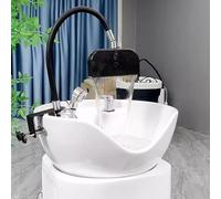 PA-DABAOO Tête De Spa À La Tête Avec Pompe, Tête Spa De Sortie D'eau Portable Châssis Cascade, Circule L'eau Dans Le Shampooing, La Machine À Espèces De Tête Pour Le Salon,B