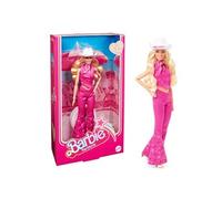 Barbie Le Film Poupée Mannequin Articulée Inspirée du Film avec Margot Robbie, avec Tenue Western Rose Et Chapeau De Cowboy, À Collectionner, Jouet Enfant, HPK00
