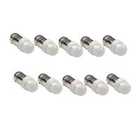PA Lot de 10 ampoules LED #44 ba9s T11 2 SMD 2835 pour flipper, Ba9s, blanc, 10