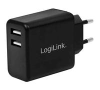 [PA0210] LogiLink Chargeur secteur USB, 2x USB, 12 watts, noir