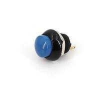 PA12 High Round 2Pin Momentary Reset SPST Push Button Switch For Electric Control Joystick Handle 1Pcs(Blue)
