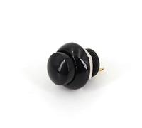 PA12 High Round 2Pin Momentary Reset SPST Push Button Switch For Electric Control Joystick Handle 1Pcs(Black)