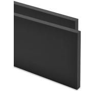 PA66-GF Panneau 500 x 250 x 25 mm Polyamide Noir