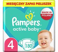 PAÃ‘ALES PAMPERS AB MENSUAL, TALLA 4, 9-14KG, 180UD