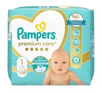 PAÃ‘ALES PAMPERS PREMIUM CARE, TAMAÃ‘O 1, 2-5 KG, 26 PIEZAS
