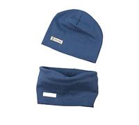 PAADIYA Bébé Bonnet à Tricoter + écharpe en Boucle Chapeau de Coton Doux Enfant Mode Beanie Bonnet Neck Warmer Collier Écharpe Automne Hiver