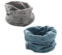 PAADIYA Boomly Écharpe d'hiver bébé enfant Écharpe en boucle collier chaud Foulards Écharpe en coton Joint torique Cache-cou Neck Warmer Echarpe Bandana