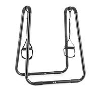 Klarfit Paarafit - Station de musculation Push Up, Cross-trainer fitness pour exercices de suspension, squat et pompes (poignées rembourées confortables, cadre métal solide)