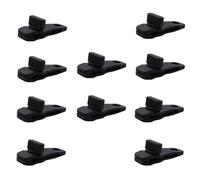Paaruter 10 Pièces Pince de Corde D'Auvent Pince de Bâche Pince de Bâche Pince Crocodile de Réutilisable Pince D'Auvent de pour Auvents de Camping Noir