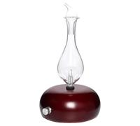Paaruter 25ML Diffuseur D'Arôme Automatique en Verre et Bois, Silencieux, Humidificateur d'air par Atomisation D'Huiles Essentielles pour Chambre à Coucher, Bureau - Acajou