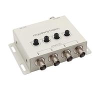 Paaruter Amplificateur Vidéo avec Ajustement du Séparateur de 4 Canaux pour CVBS Composite Screen Embarqué