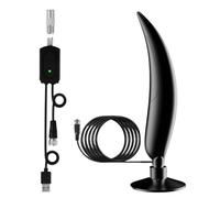 Paaruter Antenne TV 4K/HDTV/1080P/ATSC Antenne TV Numérique Intérieure de Portée de Plus de 120 Miles pour Smart TV avec Amplificateur de Signal