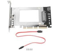 Paaruter Carte Adaptateur D'Extension U2X16 PCIE3.0 X4X16-U.2 Carte Adaptateur SFF8639 Carte D'Extension Multifonctionnelle Prend en Charge Les SSD U.2, Installation Facile et B