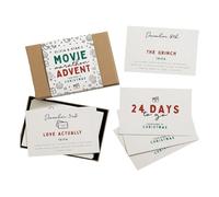 Paaruter Cartes de Calendrier de L' de Noël 24 Pièces Ensemble de Cartes de Calendrier de Compte à Rebours de Noël Carte de Vœux de 24 Jours Commémorant un et Facile à Utiliser