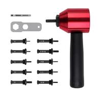 Paaruter Convertisseur D'Écrou à Rivets Métrique/Pouce, Outil de Rivetage, Kit D'Adaptateur D'Écrou à Rivet Sans pour Perceuse Électrique/Clé à Main, et Facile à Utiliser
