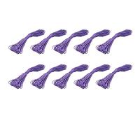 Paaruter Corde de Parachute de Survie Corde de Parachute en Polyester Corde de Traction pour Extérieure Paracord 550 Cordon de Chute 7 Noyaux pour L'Aine Iwano Soie Violet 50 Échelle Anglaise