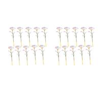 Paaruter Décorations de Mariage Roses Colorées en Aluminium Décorations pour la Fête des Mères et la Saint-Valentin Décoration de Roses en Plastique