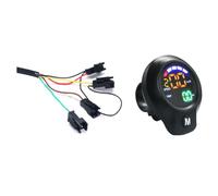 Paaruter Ebike Throttle Vélo Affichage Numérique Facile à Installer Bonne Compatibilité Mesure de la Vitesse et Autonomie Affichage de la Tension B