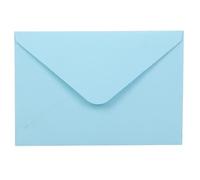 Paaruter Enveloppes Commerciales en Papier Petites Poches D'Enveloppe 50 Mini-Enveloppes Colorées de 13,5x18,5 cm Bleu