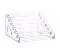 Paaruter Étagère de Rangement à Échelle Multicouche, Présentoir de Rouge à Lèvres Cosmétique, Boîte de Rangement Transparente