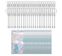 Paaruter Kit de Fabrication de Porte-Clés à Perles pour la Fabrication de Chaînes pour Porte-Clés DIY - Barres de Porte-Clés à Perles