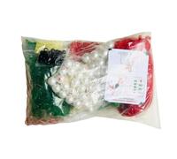 Paaruter Ornement de Noël DIY pour Enfants, Kit D'Ornements de Perles de Noël, Décorations d'arbre Artisanales de Fête de Vacances