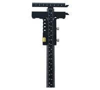 Paaruter Outil de Mesure de Jauge de Traçage pour le Travail Du Bois, Règle de Marquage de Traçage Carré en T, Règle de Marquage Coulissante en Alliage D'Aluminium B
