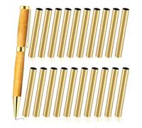 Paaruter Pack de 20 Accessoires de Stylo en Laiton Mince, Pièces de Rechange de Stylo de Transfert de 7 mm pour les Fabricants de Stylo et Cadeaux