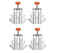 Paaruter Pince à Angle Droit en Acier Inoxydable pour le Travail Du Bois, Pinces D'Angle Durables Contre la Rouille et la à 90 Degrés avec 4 Pièces Réglables et Durables