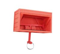 Paaruter Porte-Clés Mural pour Voiture, Garage avec Ouverture de Porte Facile à Installer, Porte-Clés pour Entrée, Rouge