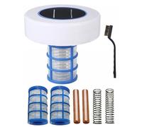 Paaruter Purificateur d'eau de Piscine à Énergie Solaire, Ioniseur de Piscine Solaire, Nettoyeur d'eau de Piscine Aux Algues Claires et au Chlore pour Spa
