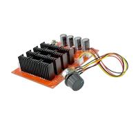 Paaruter Régulateur de Vitesse pour Moteur DC 3000W 10-50V 60A PWM HHO RC 12V 24V 48V avec Commutateur de Commande, Régulation de 5 à 100%