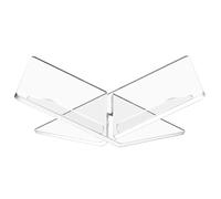 Paaruter Support de Lecture en Acrylique Transparent pour Livres Ouverts et Fermés, Magazines